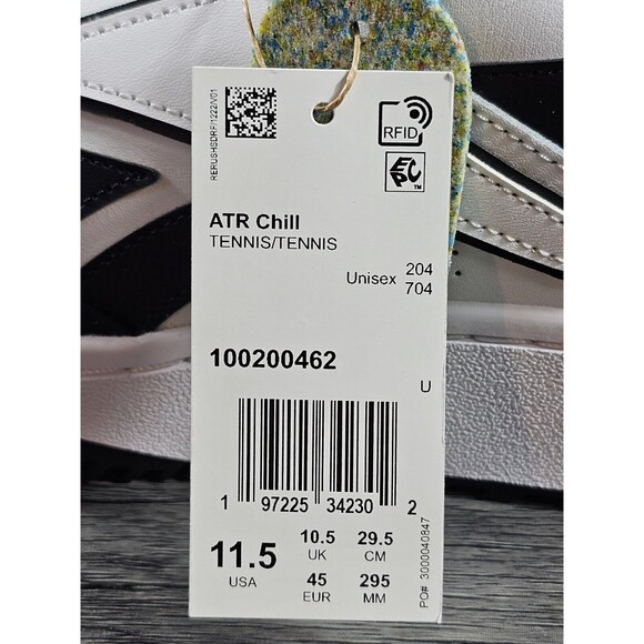 Reebok ATR Chill Men's Black /white Tennis Sneakers 100200462 SZ 11.5 NIB - Picture 12 of 13